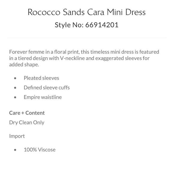 FREE PEOPLE BY ROCOCO SANDS METALLIC FLORAL PRINT MINI DRESS NWT - Picture 9 of 12